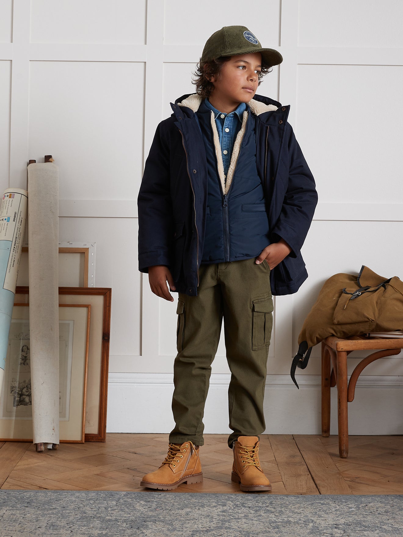 Jungen-Parka, 3-in-1