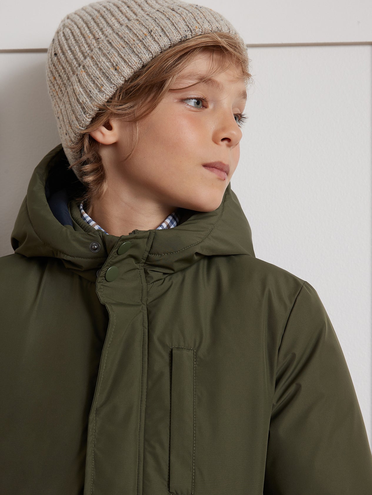 Jungen-Parka, gesteppt