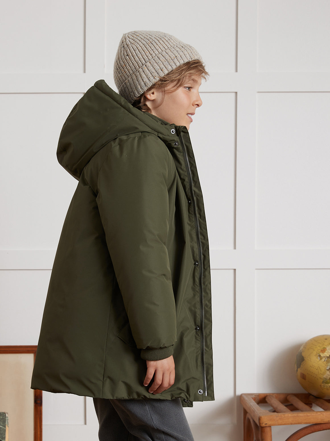 Jungen-Parka, gesteppt