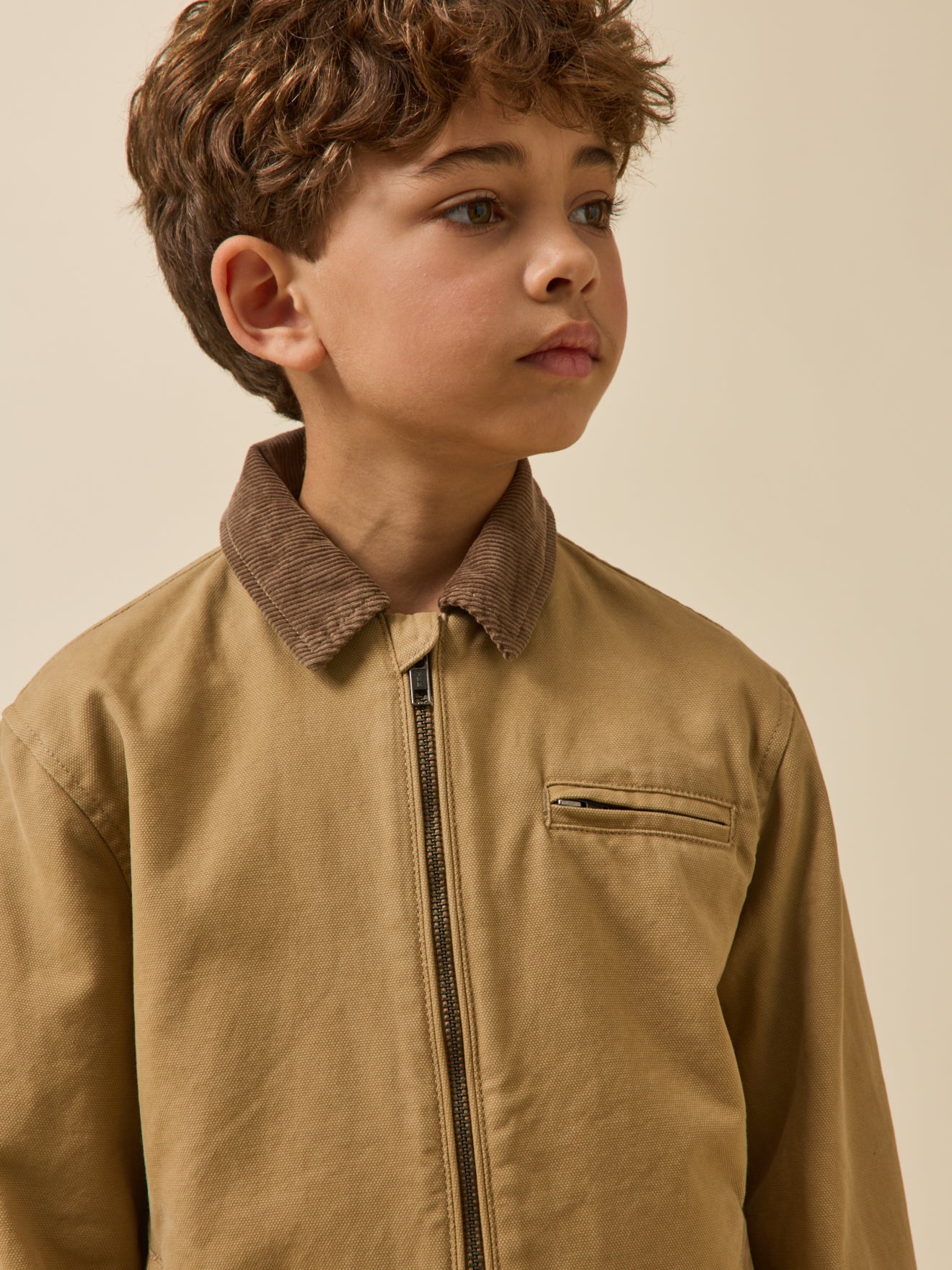 Jungen-Blouson aus Twillstoff