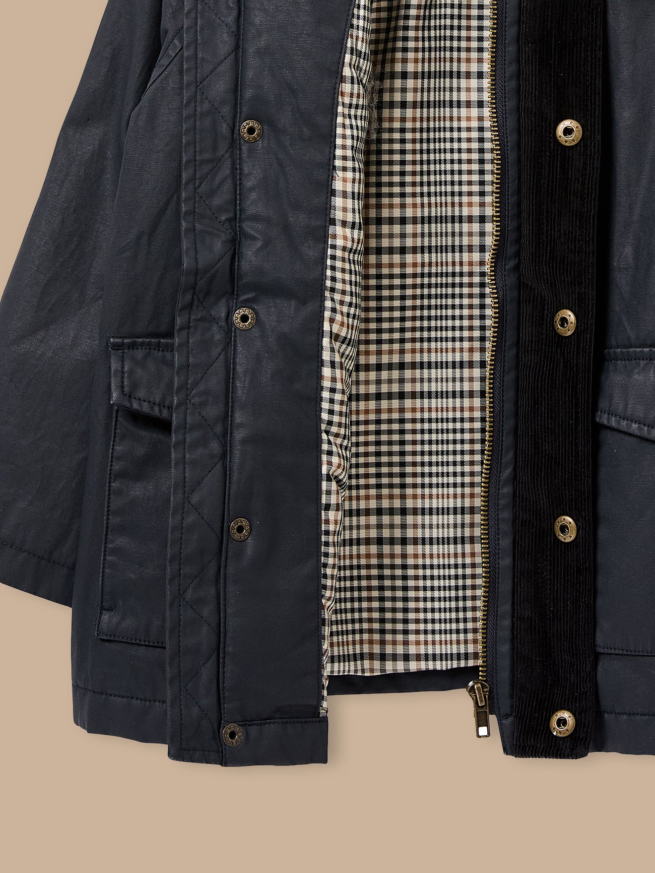 Jungen-Jacke aus beschichteter Baumwolle