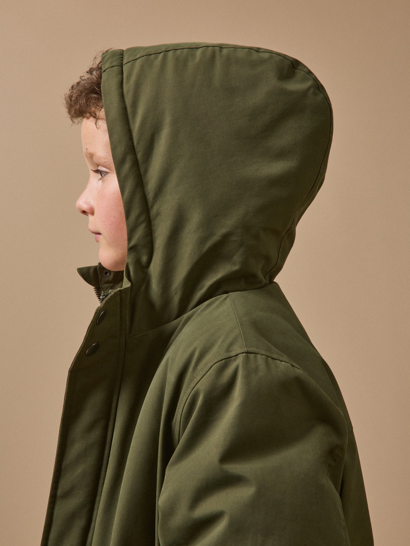 Jungen-Parka mit Sherpa-Futter