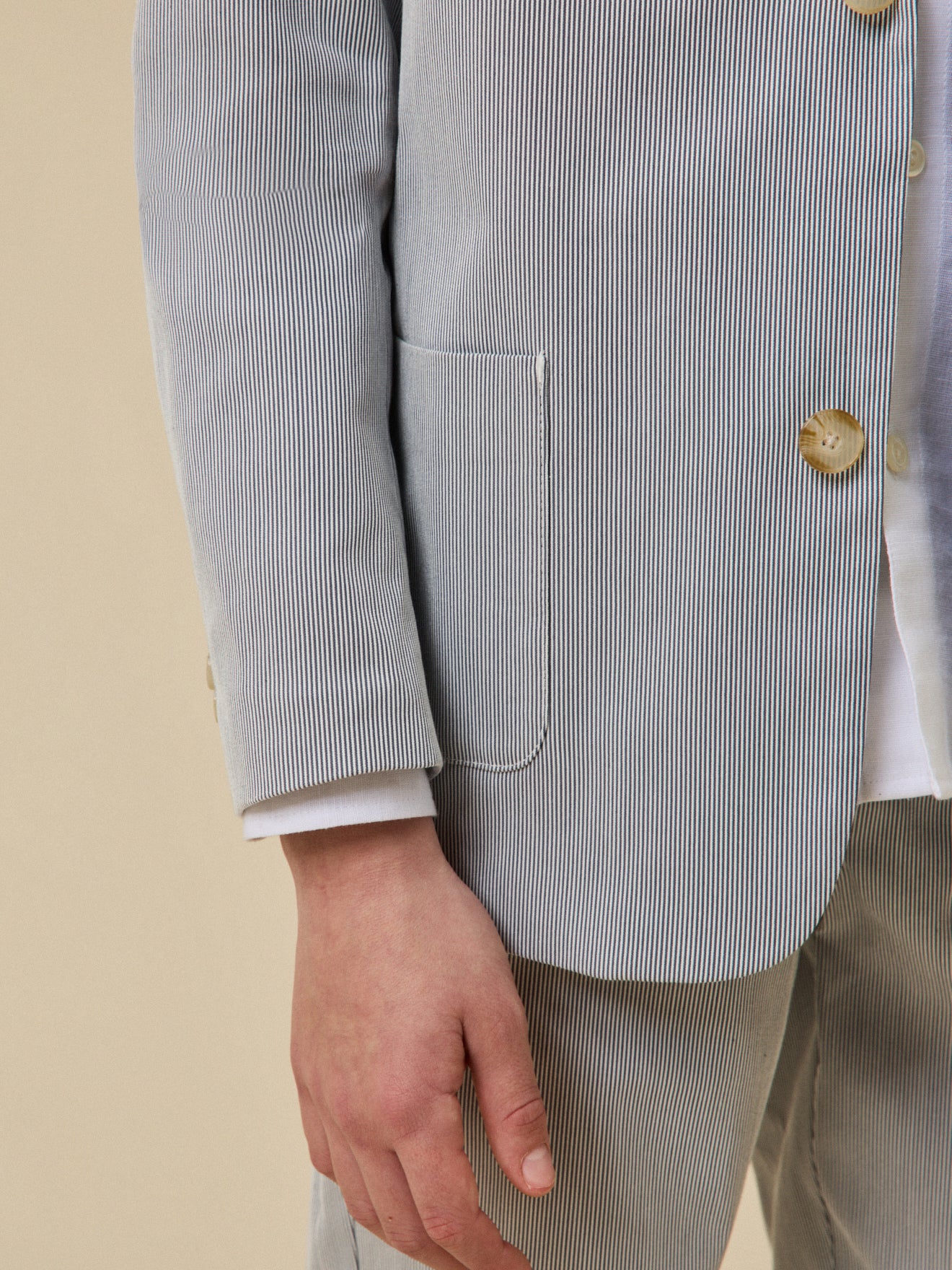 Jungen-Anzugjacke mit Streifen – Kollektion für Festtage und Hochzeiten