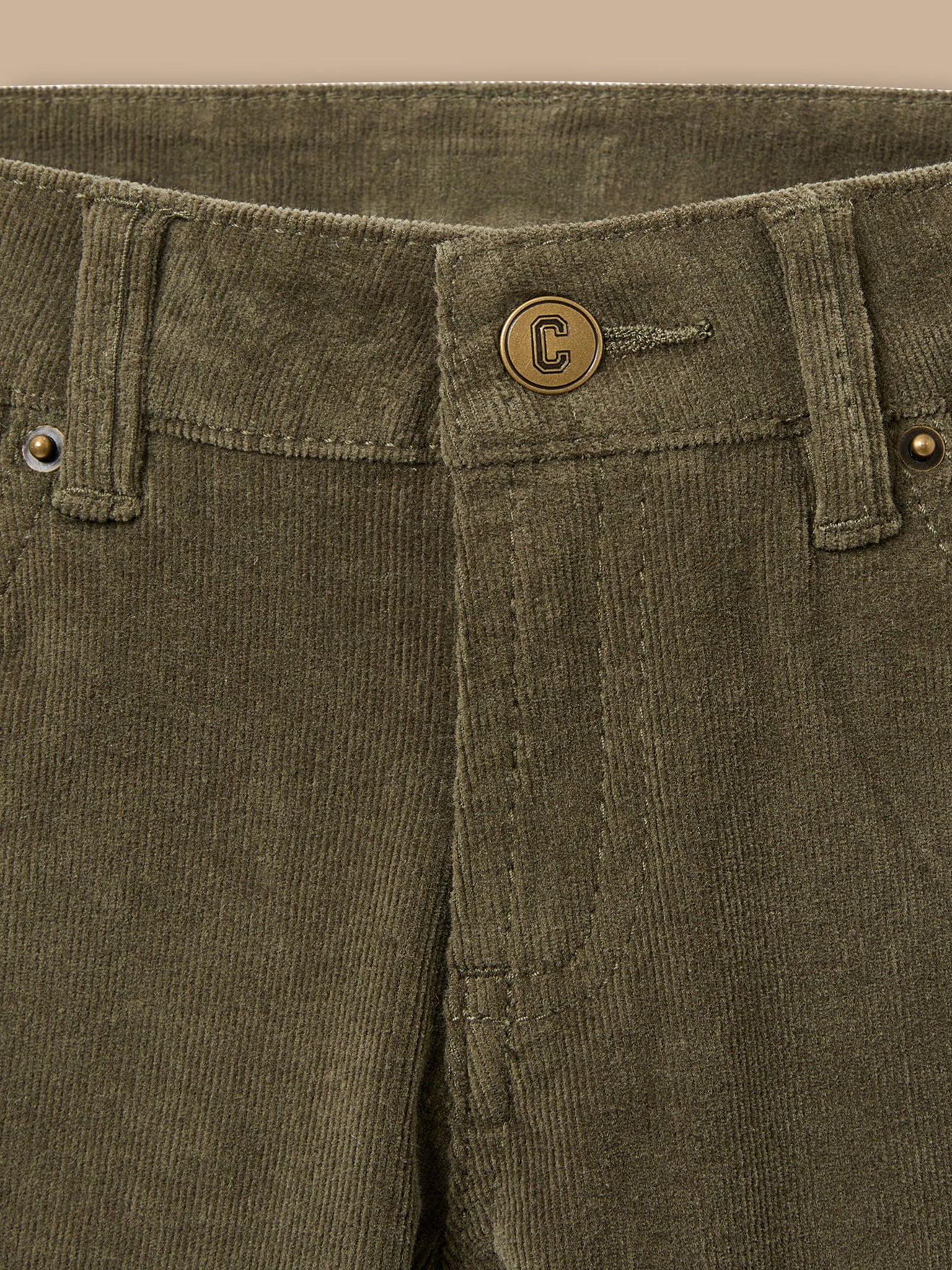 Jungen Slim Fit Hose aus Velours
