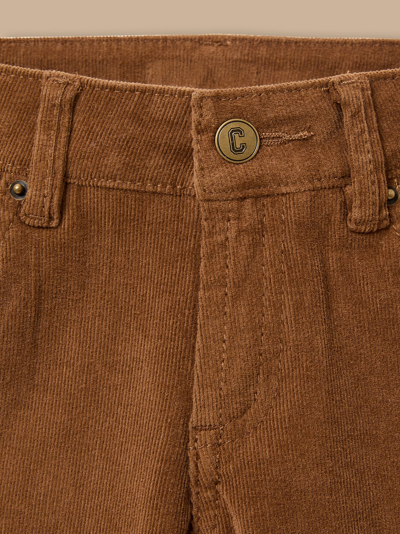 Jungen Slim Fit Hose aus Velours