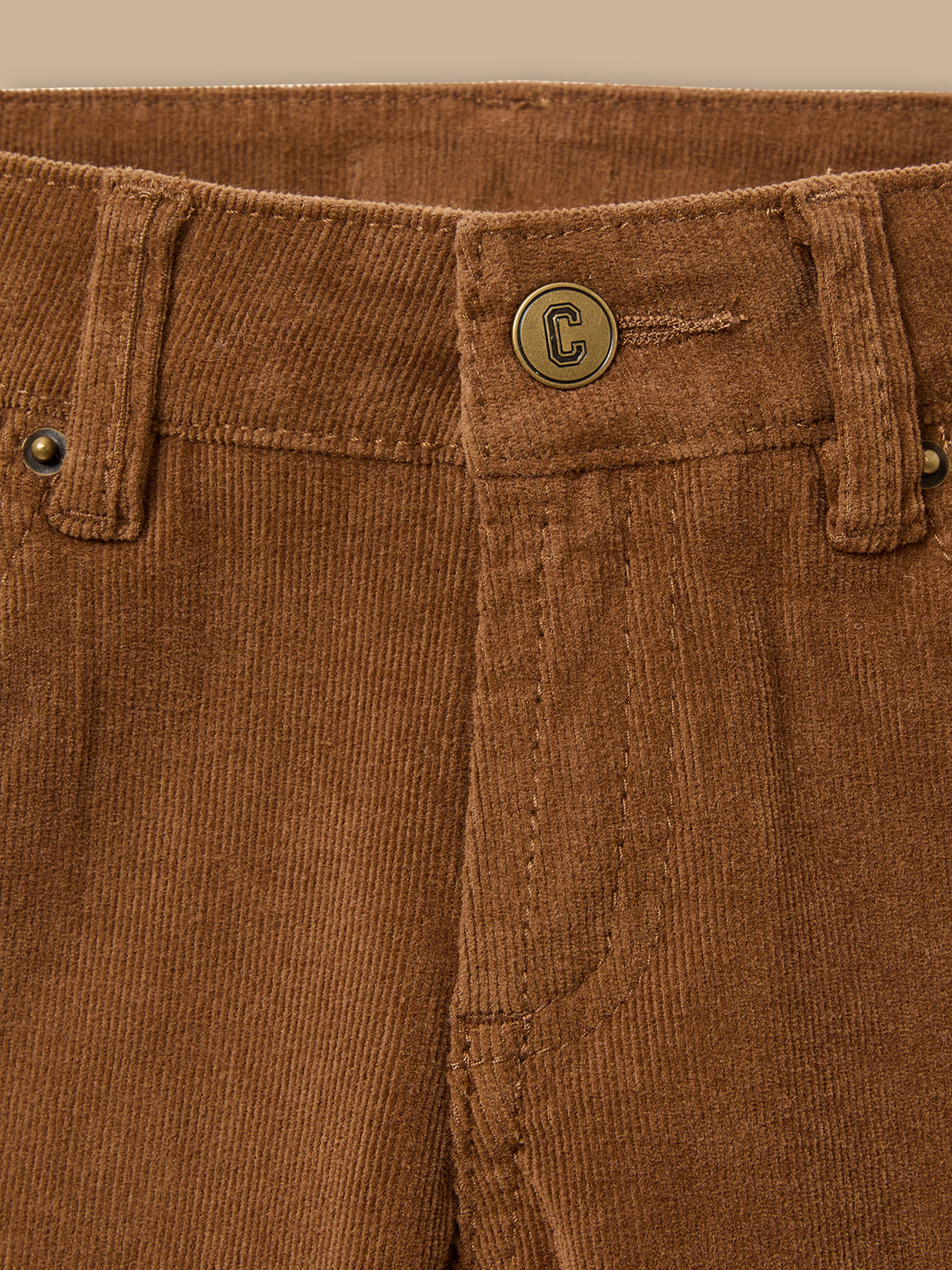 Jungen Slim Fit Hose aus Velours