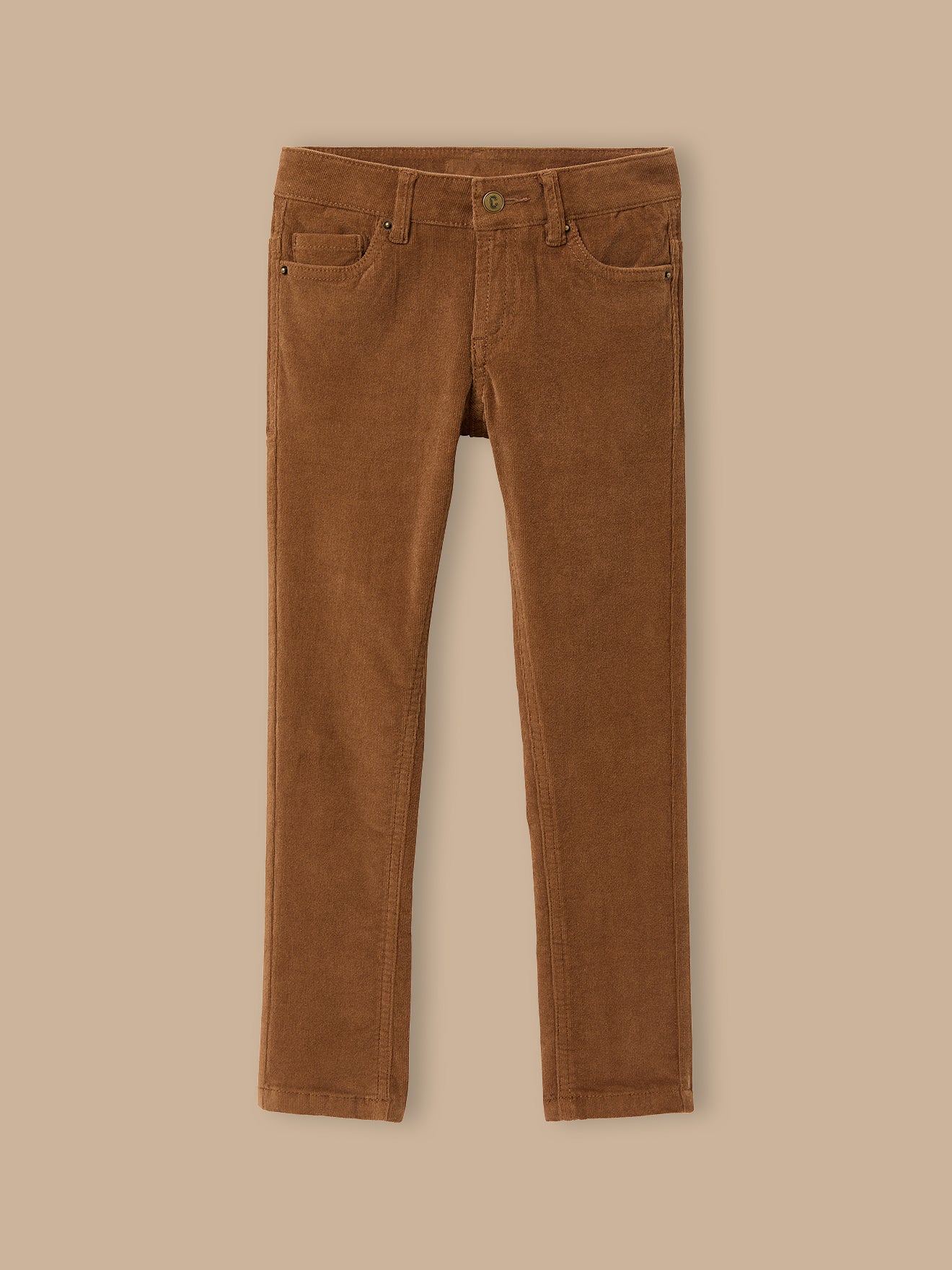 Jungen Slim Fit Hose aus Velours