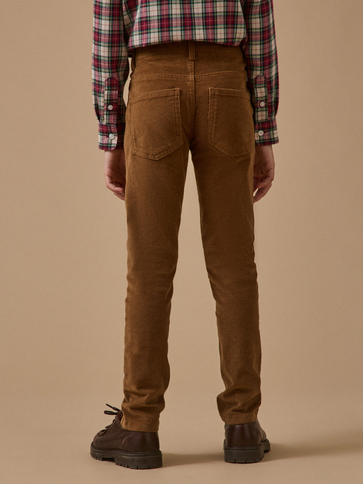 Jungen Slim Fit Hose aus Velours