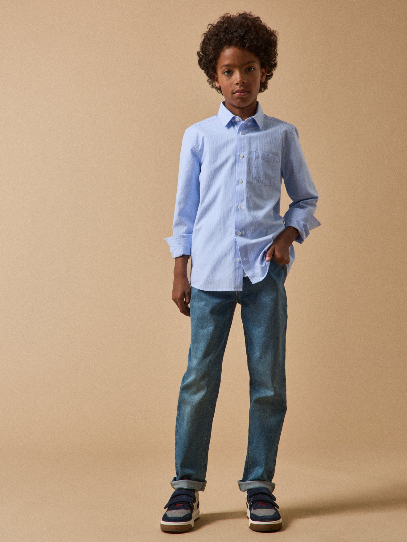 Jungen-Jeans mit geradem Schnitt