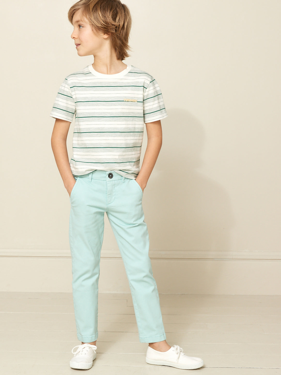 Jungen-Chinohose, leicht