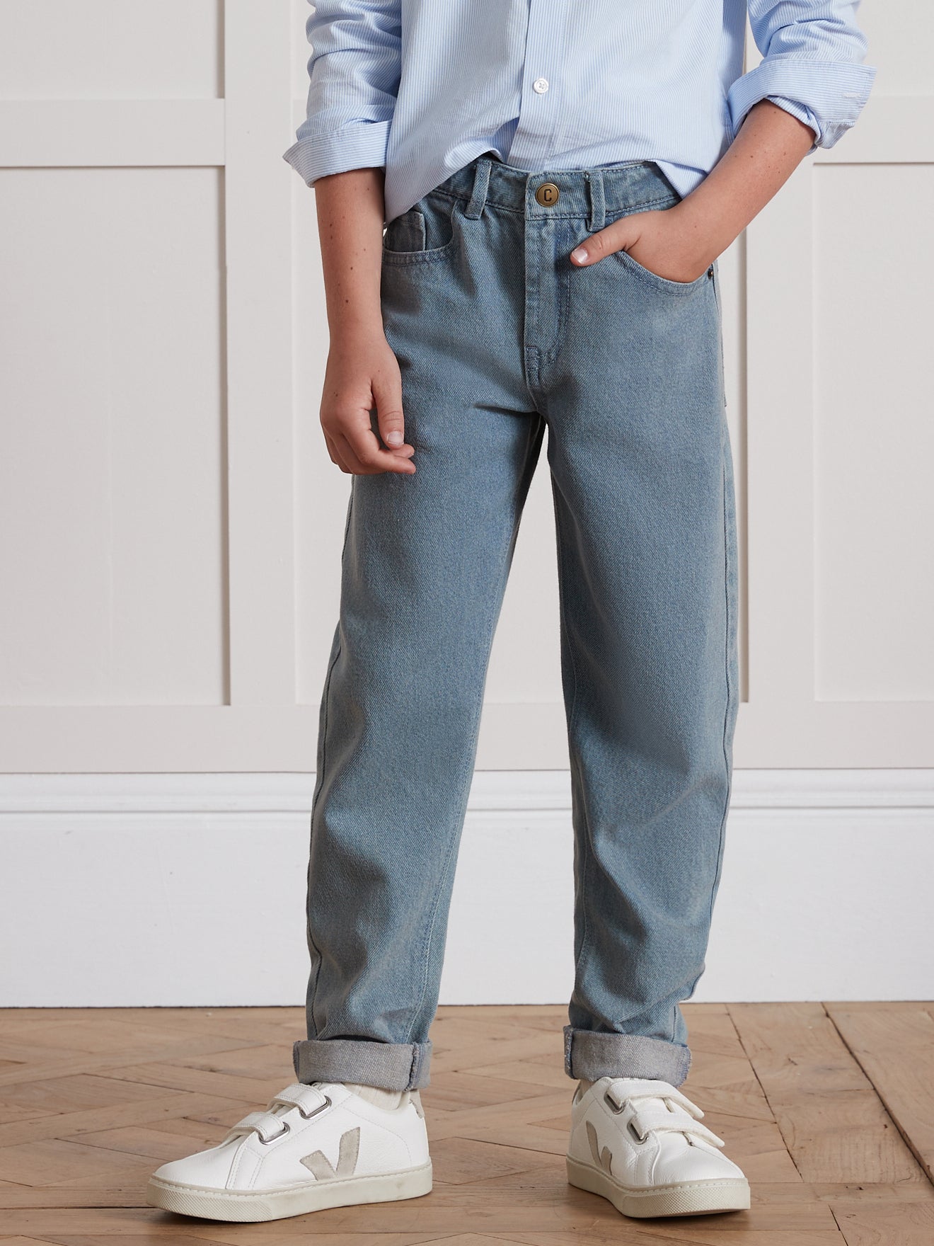 Jungen-Jeans, locker geschnitten