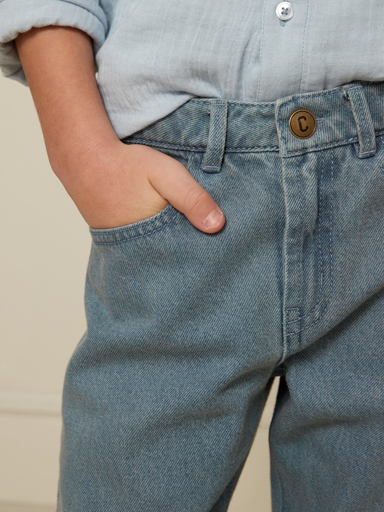 Jungen-Jeans, locker geschnitten