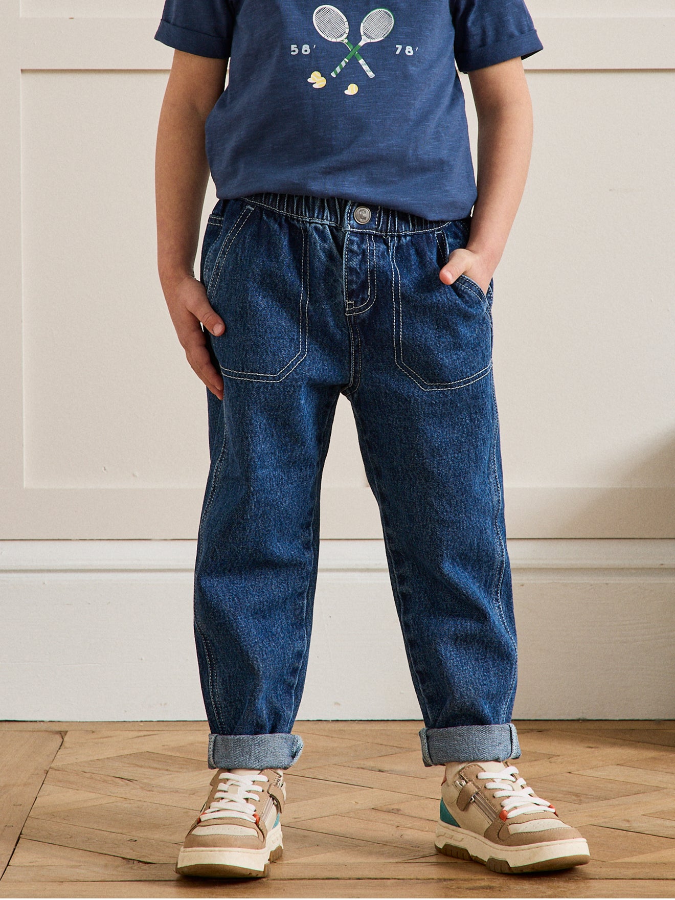 Jungen-Zimmermannshose aus Denim