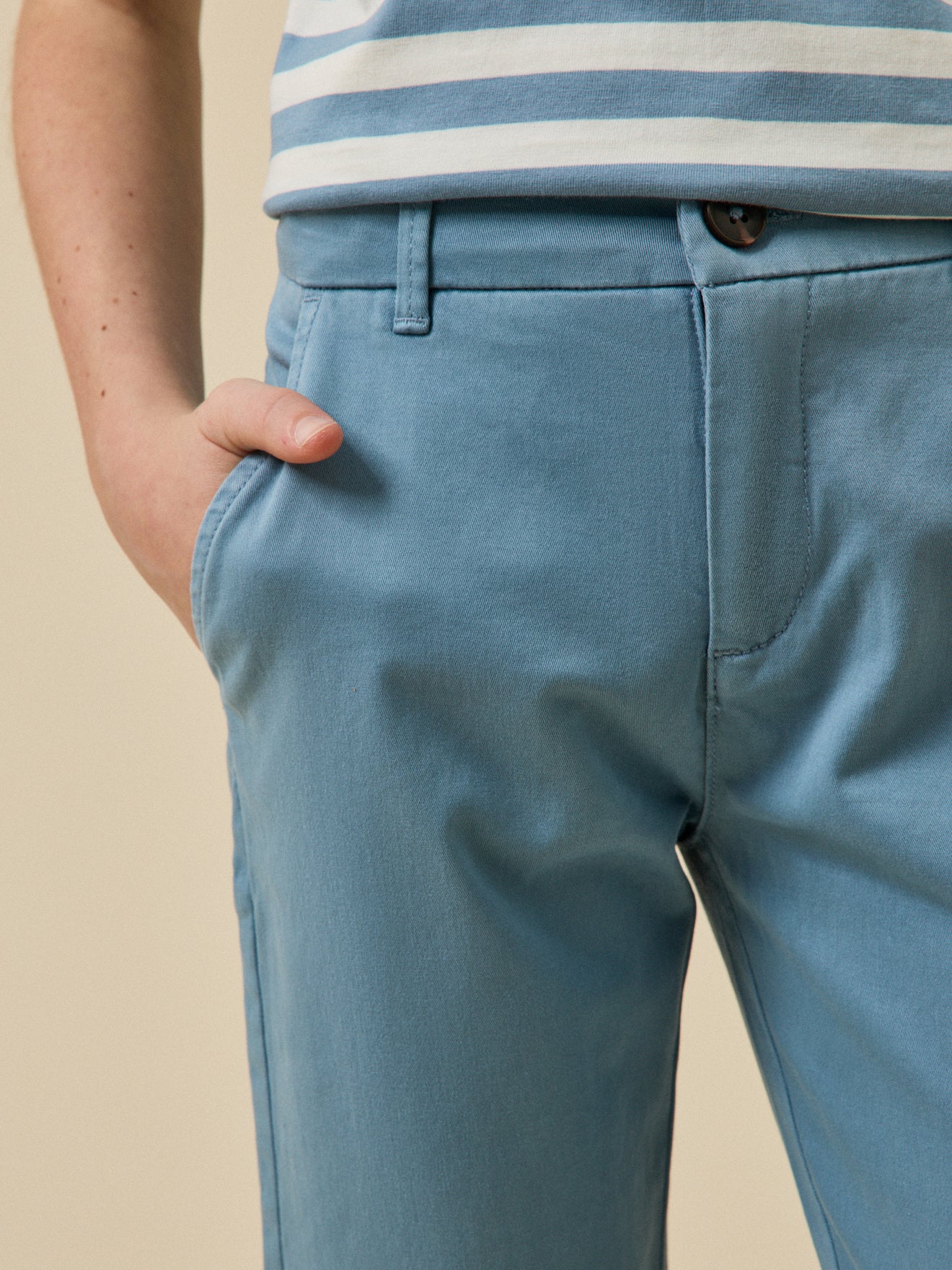 Jungen-Chinohose, leicht