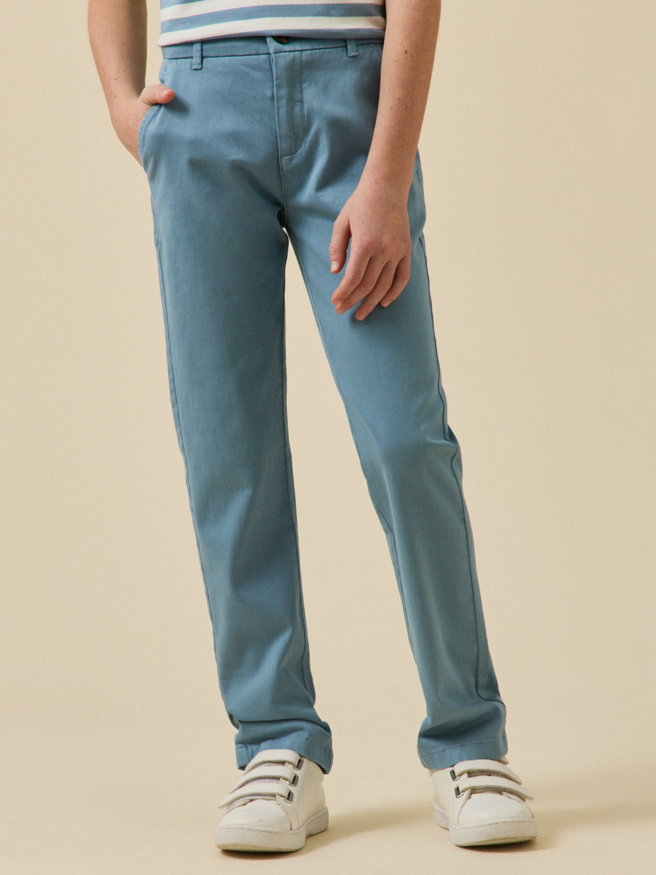 Jungen-Chinohose, leicht