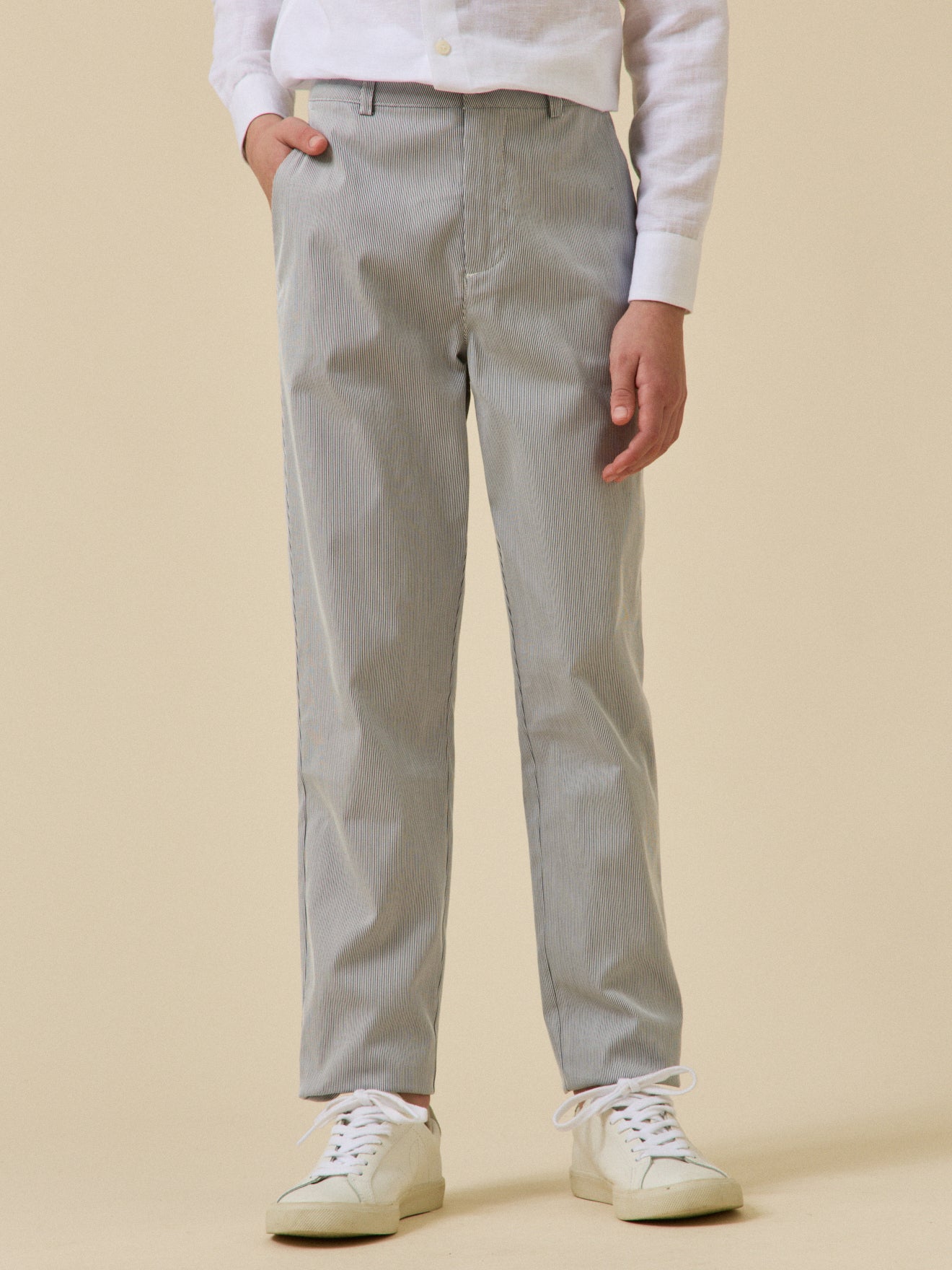 Jungen-Anzughose mit Streifen – Kollektion für Festtage und Hochzeiten