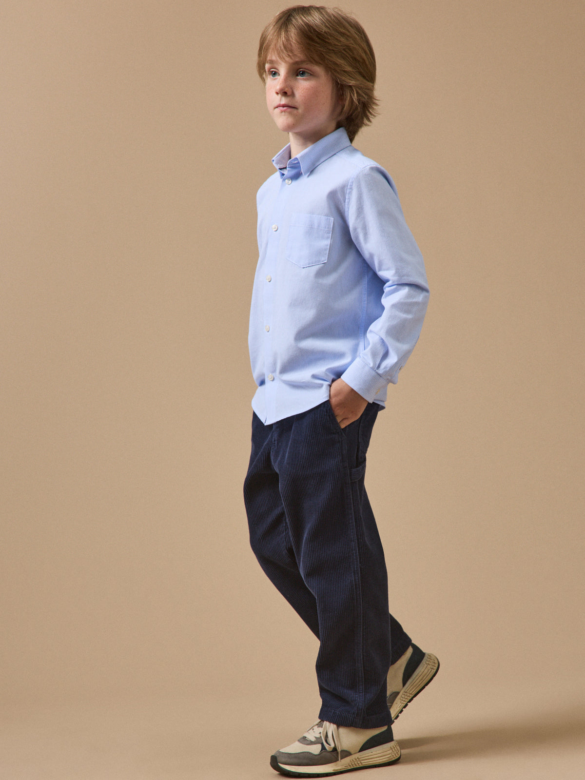 Jungen-Zimmermannshose aus Velours