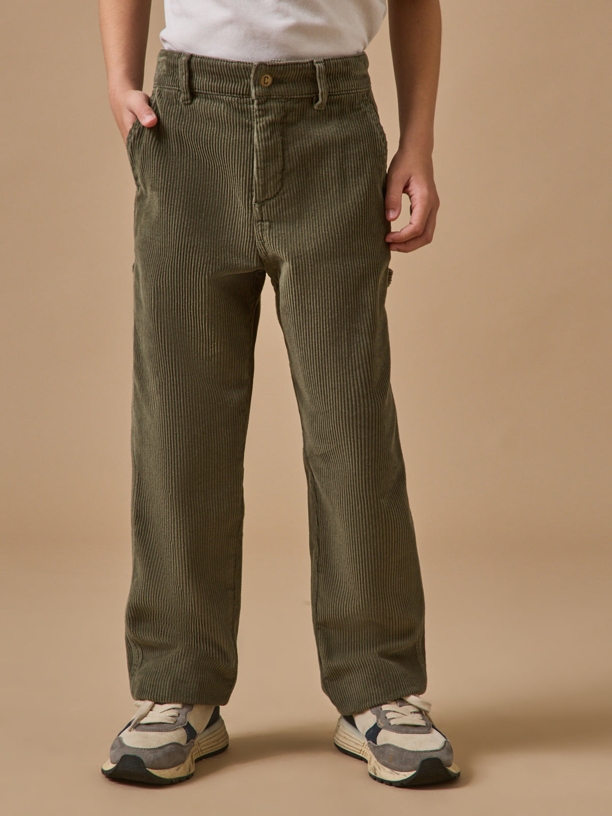 Jungen-Zimmermannshose aus Velours