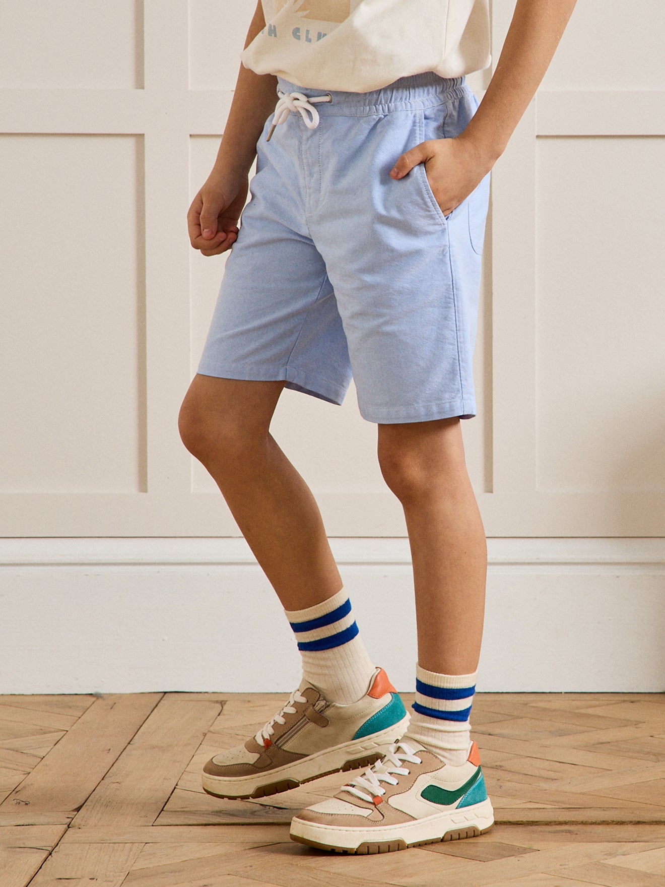 Jungen-Bermudas aus Oxford-Stoff