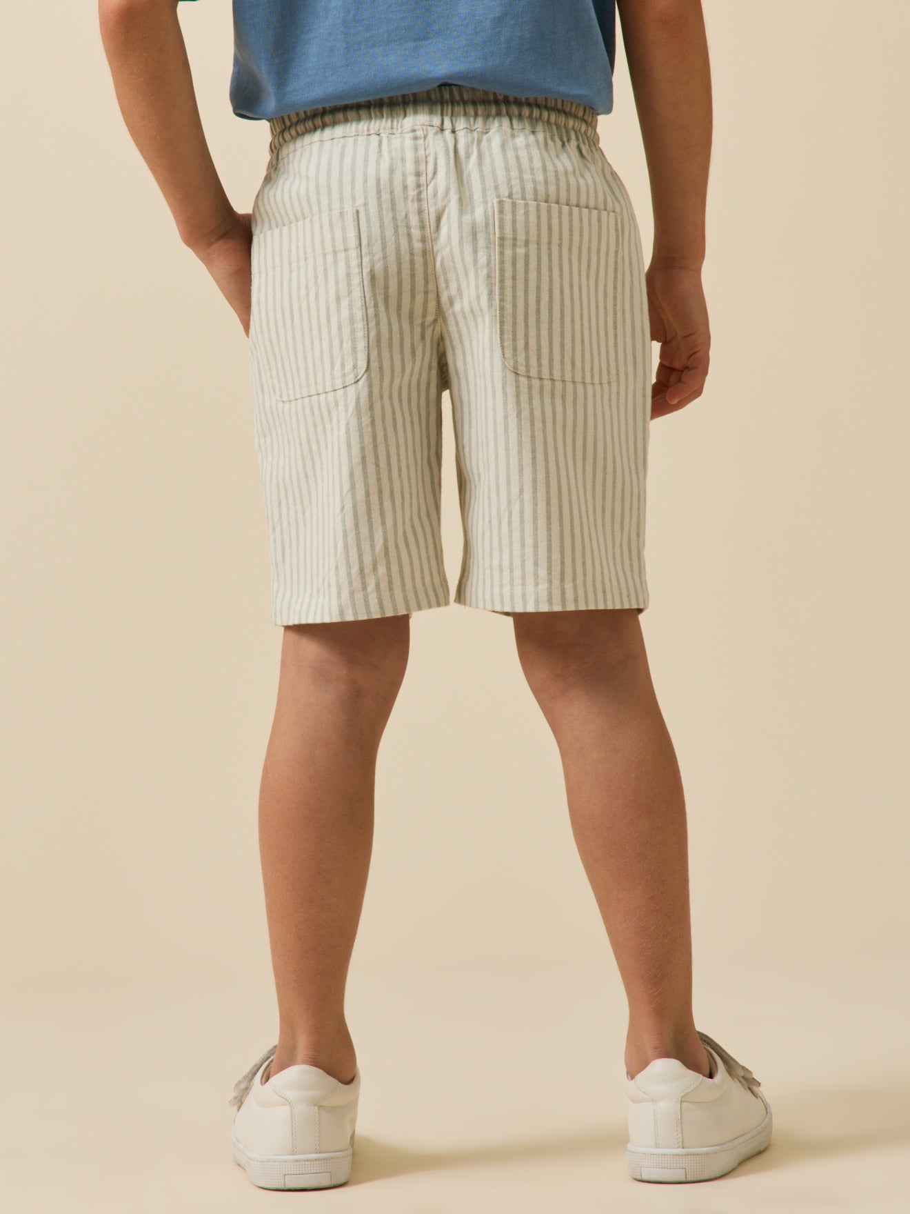 Jungen-Bermuda aus Oxford-Stoff