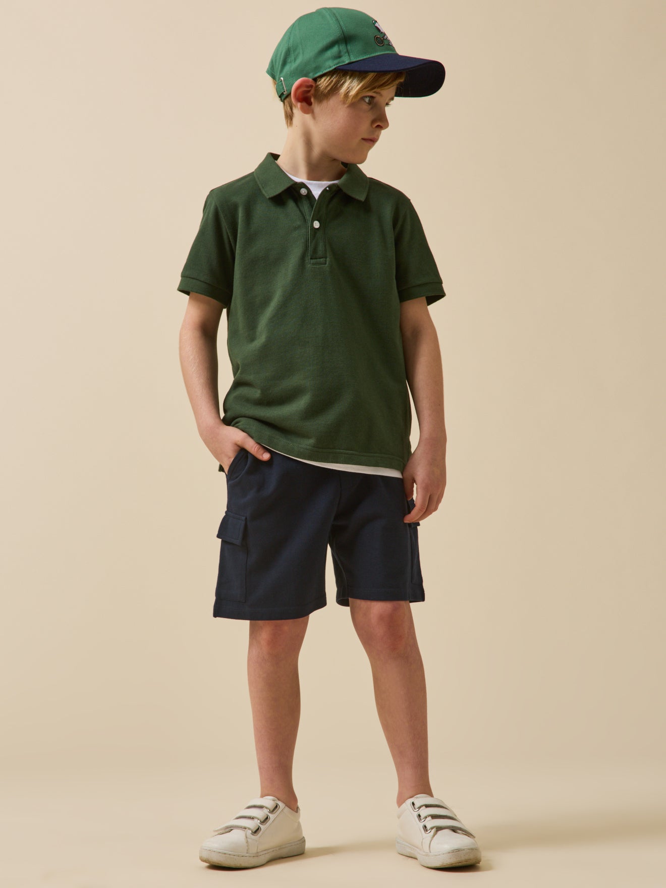 Jungen-Shorts aus Pikeestrick – Bio-Baumwolle
