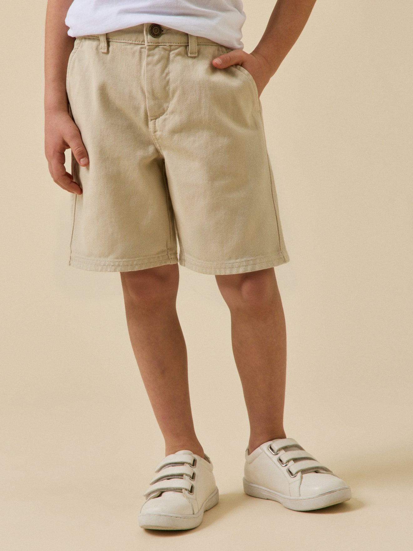 Jungen-Bermuda aus farbenfrohem Denim