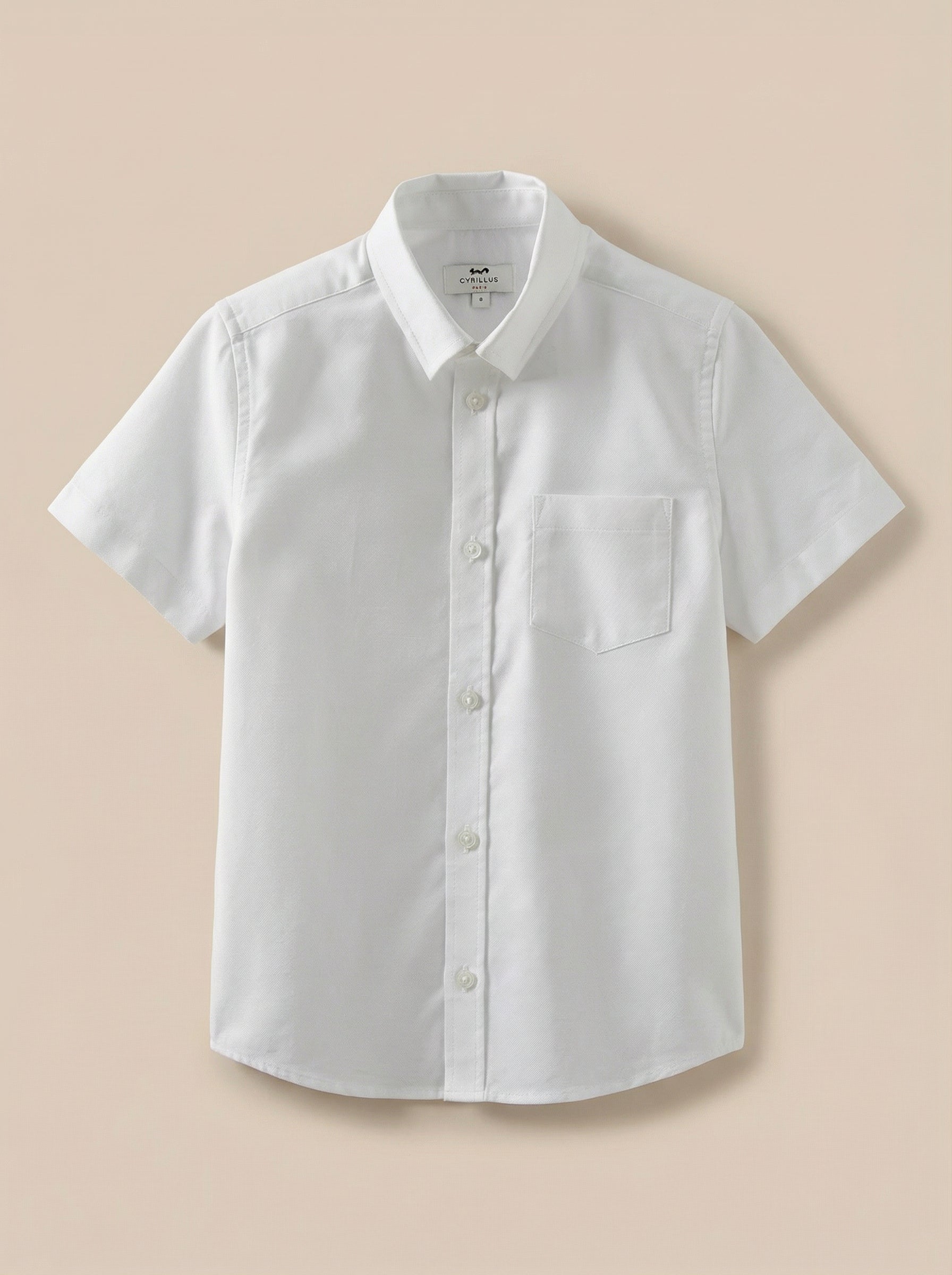 Jungen-Kurzarmhemd aus Oxford-Stoff – Kollektion für Festtage und Hochzeiten