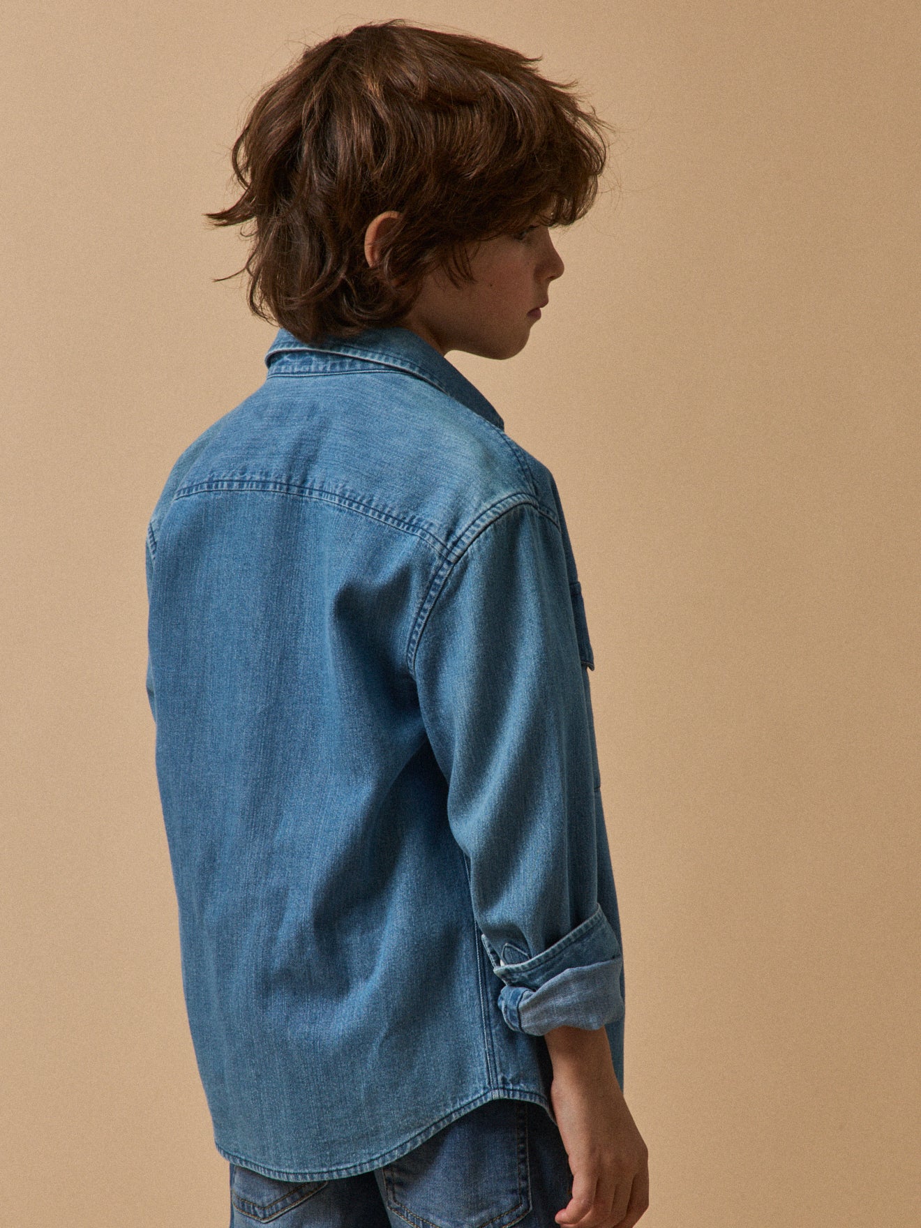 Jungen-Jeanshemd