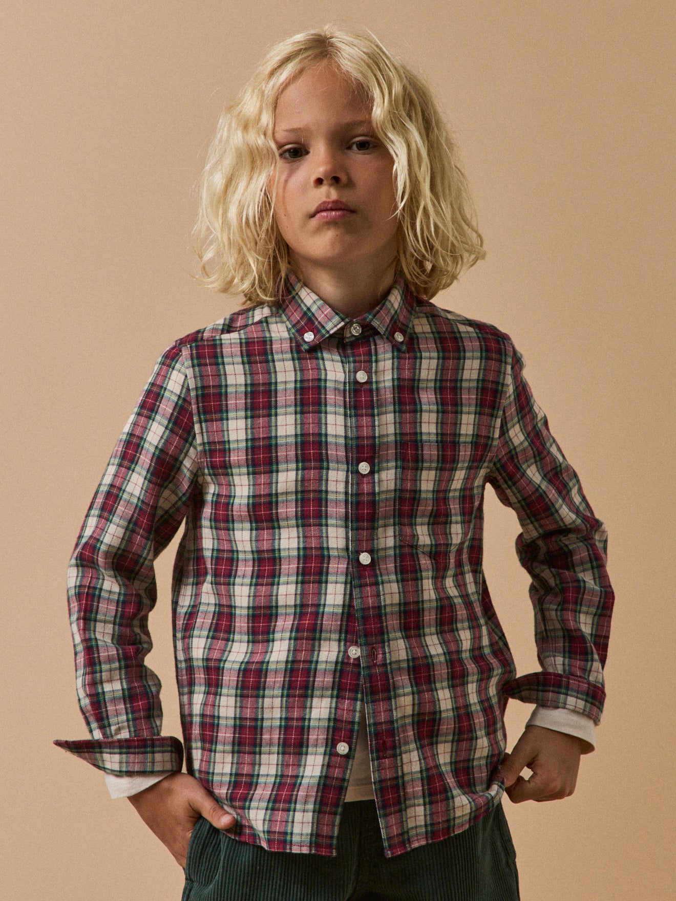 Jungenhemd aus Flanell