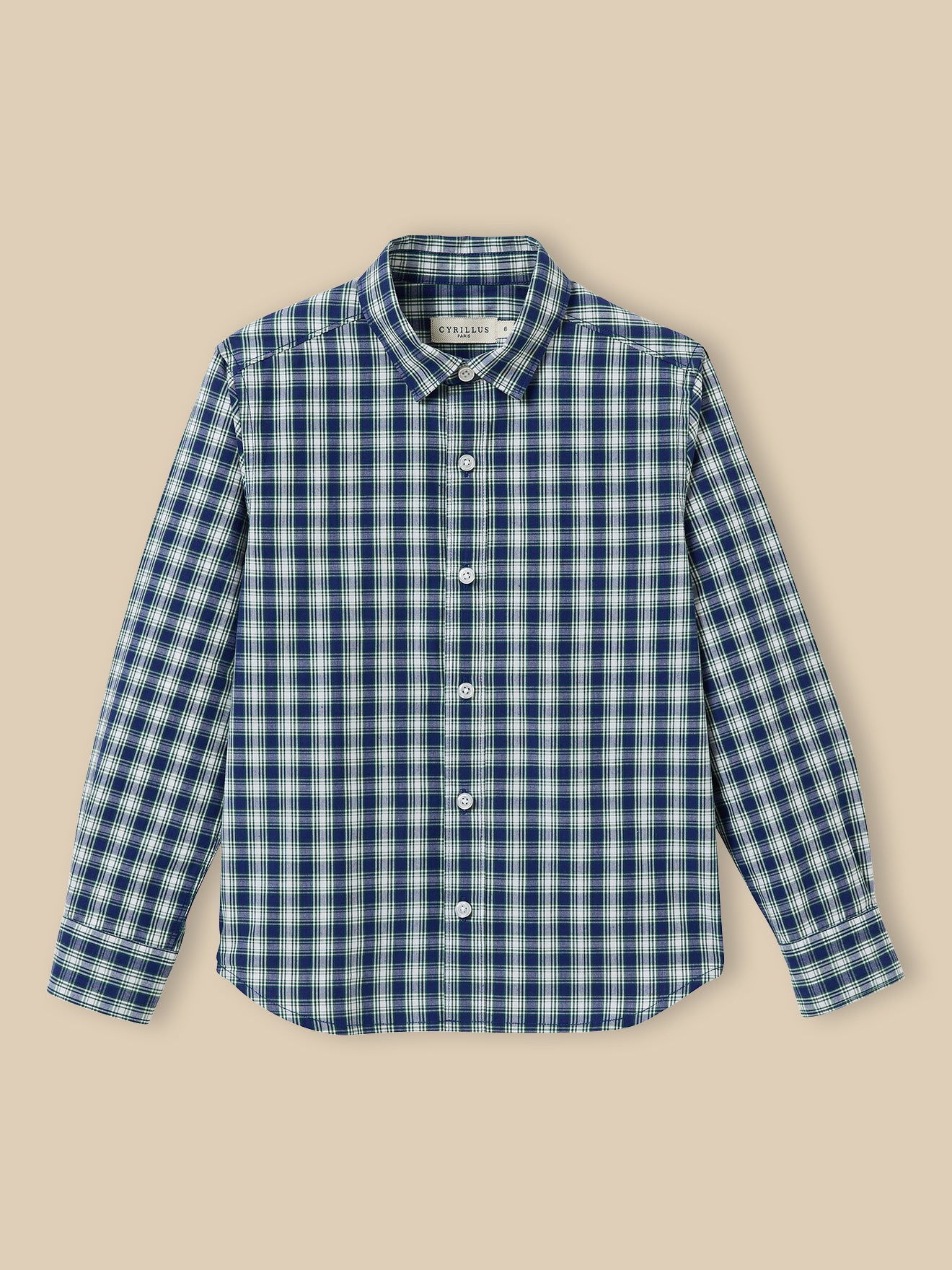 Jungenhemd mit Karomuster