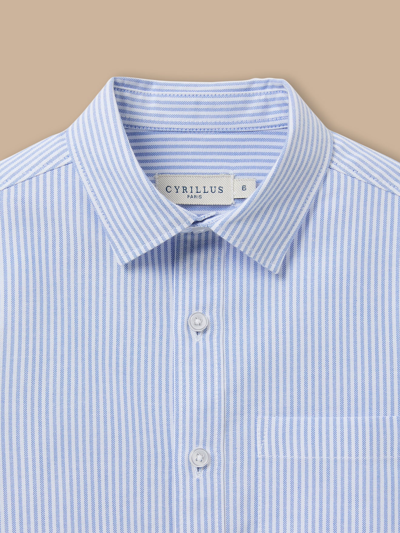 Jungen Oxford-Hemd, gestreift
