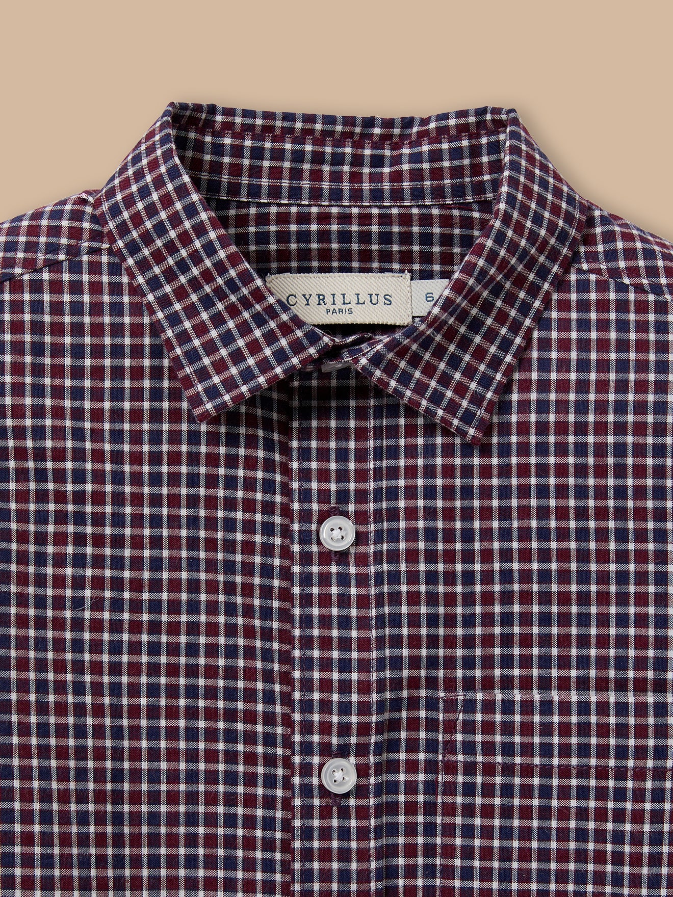 Jungenhemd in Flanelloptik mit Karomuster