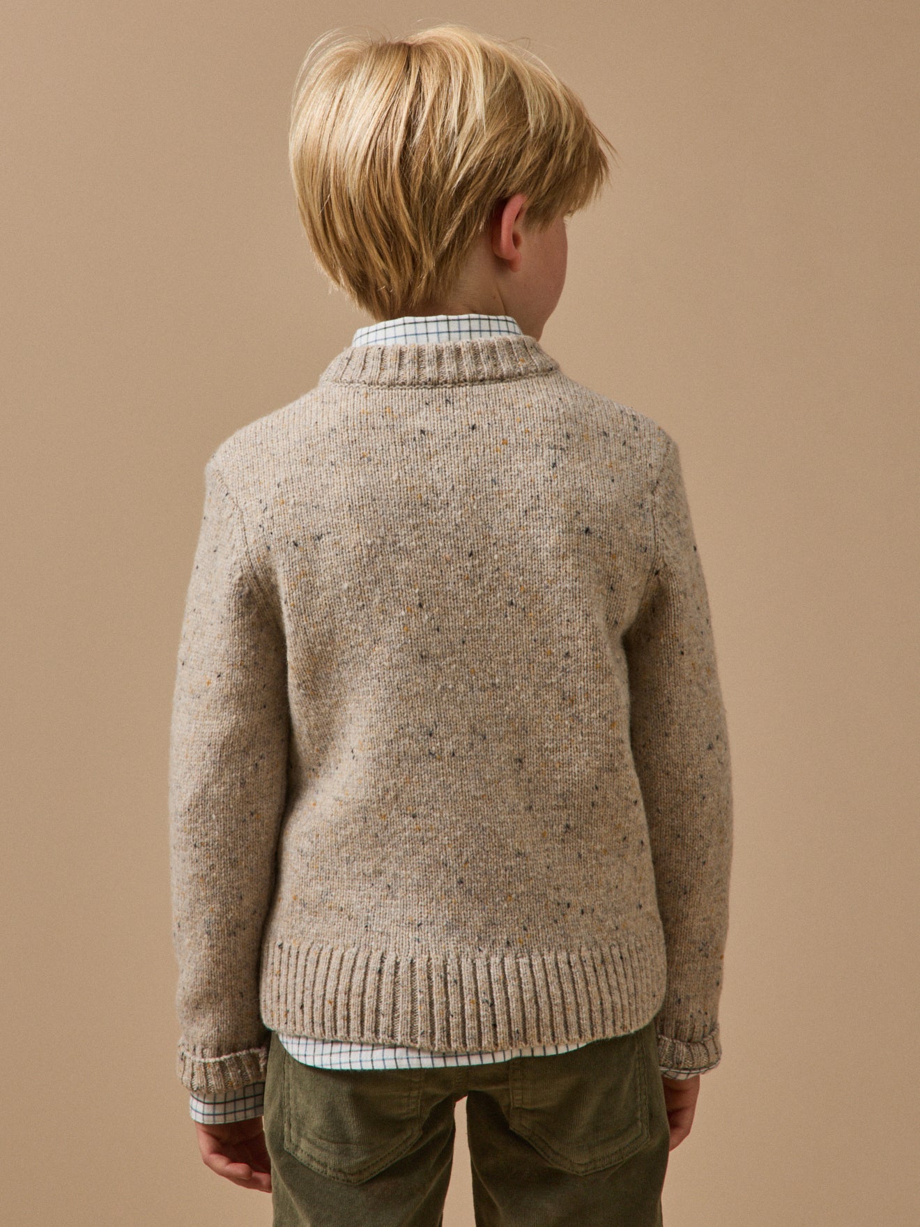 Jungenpullover aus Merino-Wolle