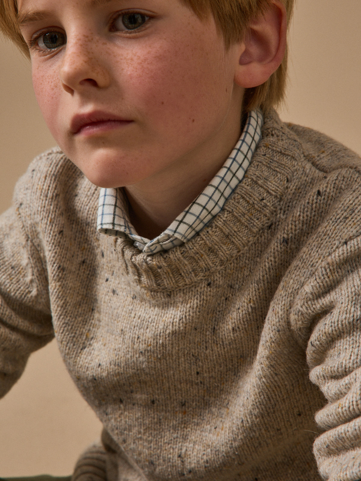 Jungenpullover aus Merino-Wolle