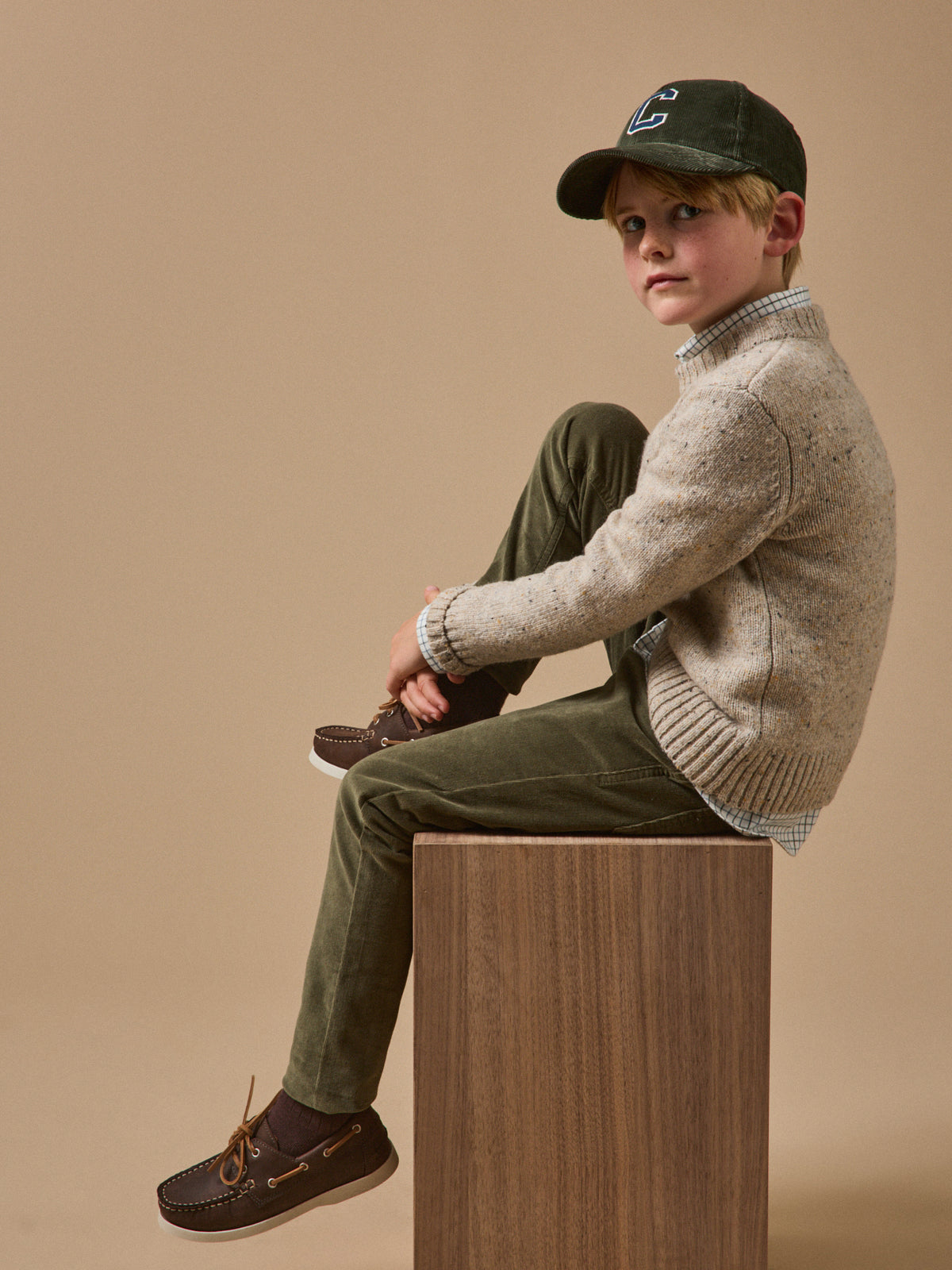 Jungenpullover aus Merino-Wolle