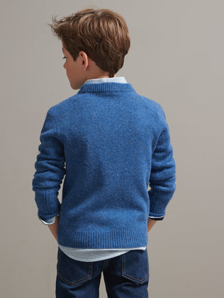 Jungenpullover aus Merino-Wolle