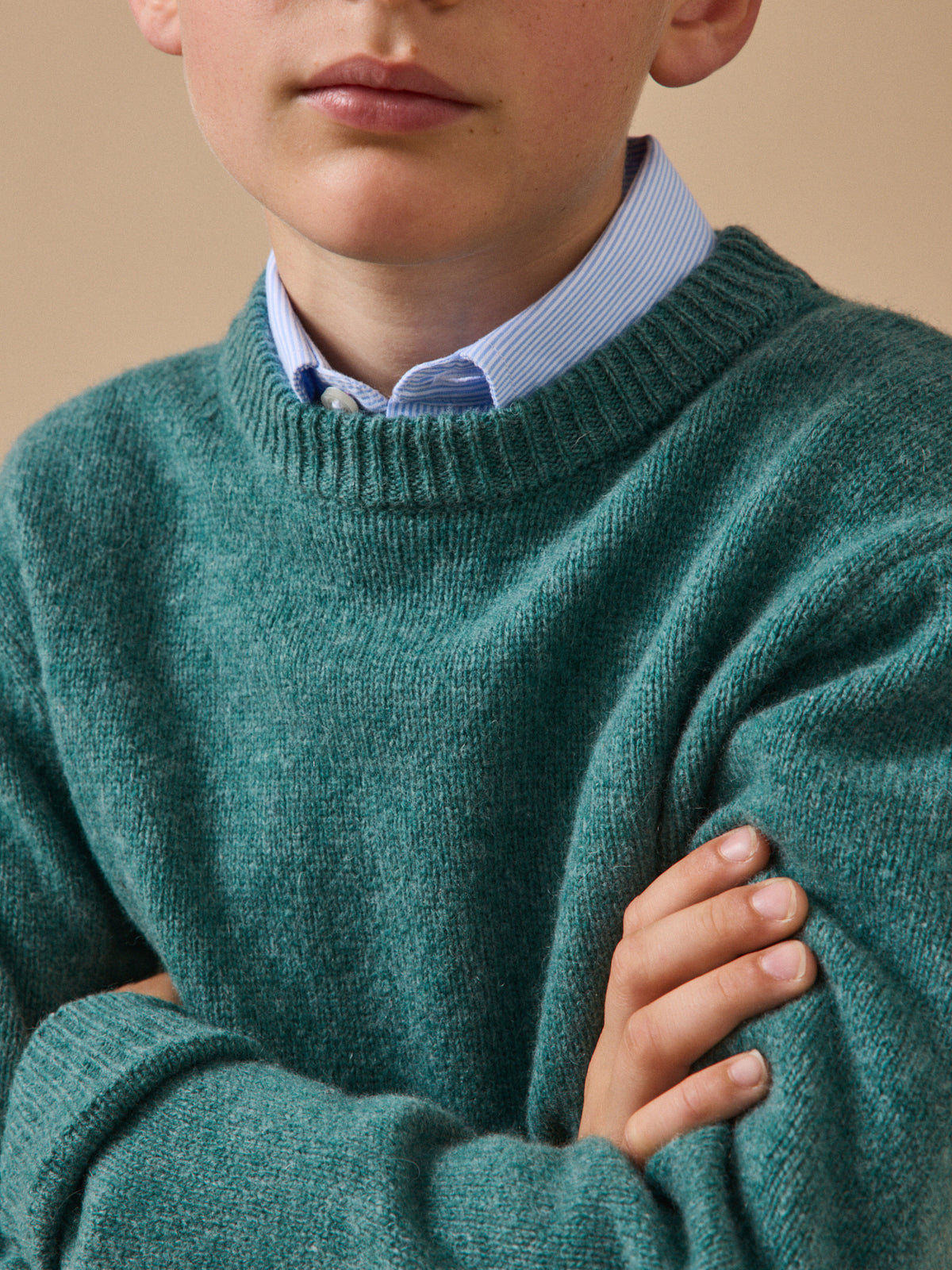Jungenpullover aus Merino-Wolle