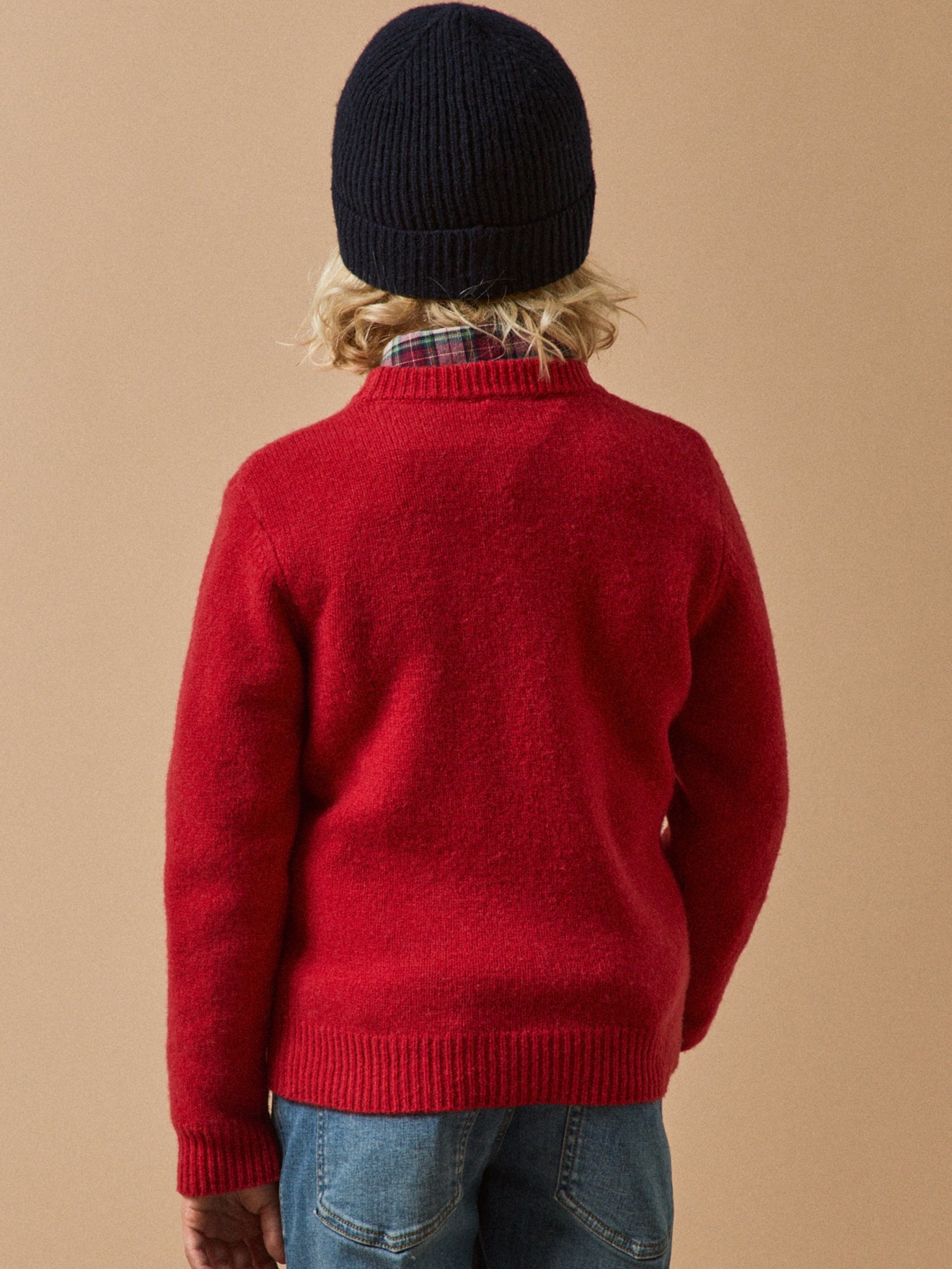 Jungenpullover aus Merino-Wolle