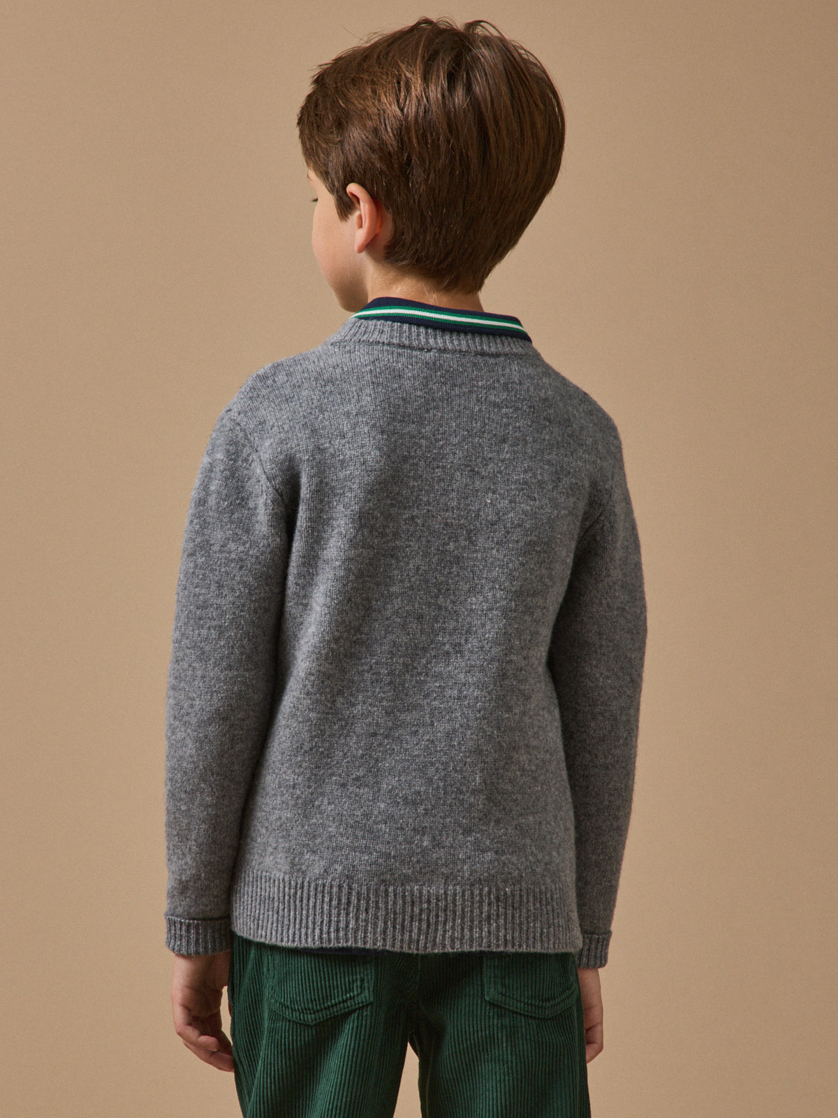 Jungenpullover aus Merino-Wolle