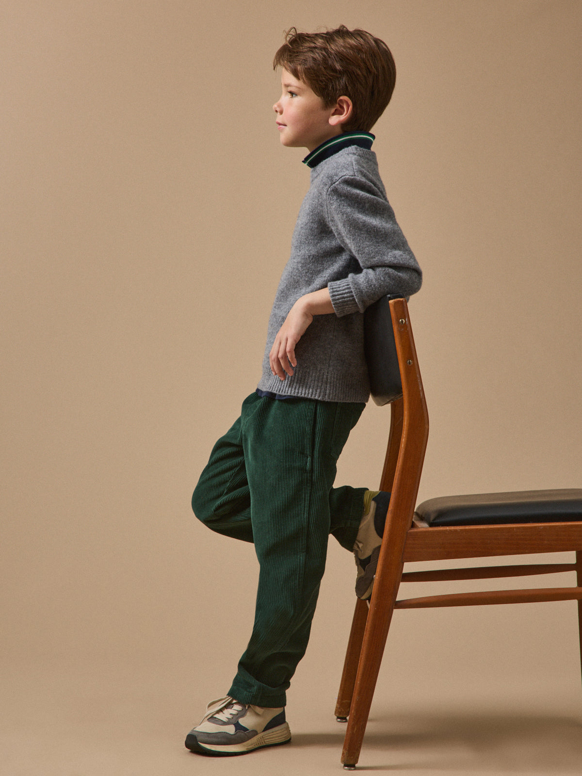 Jungenpullover aus Merino-Wolle