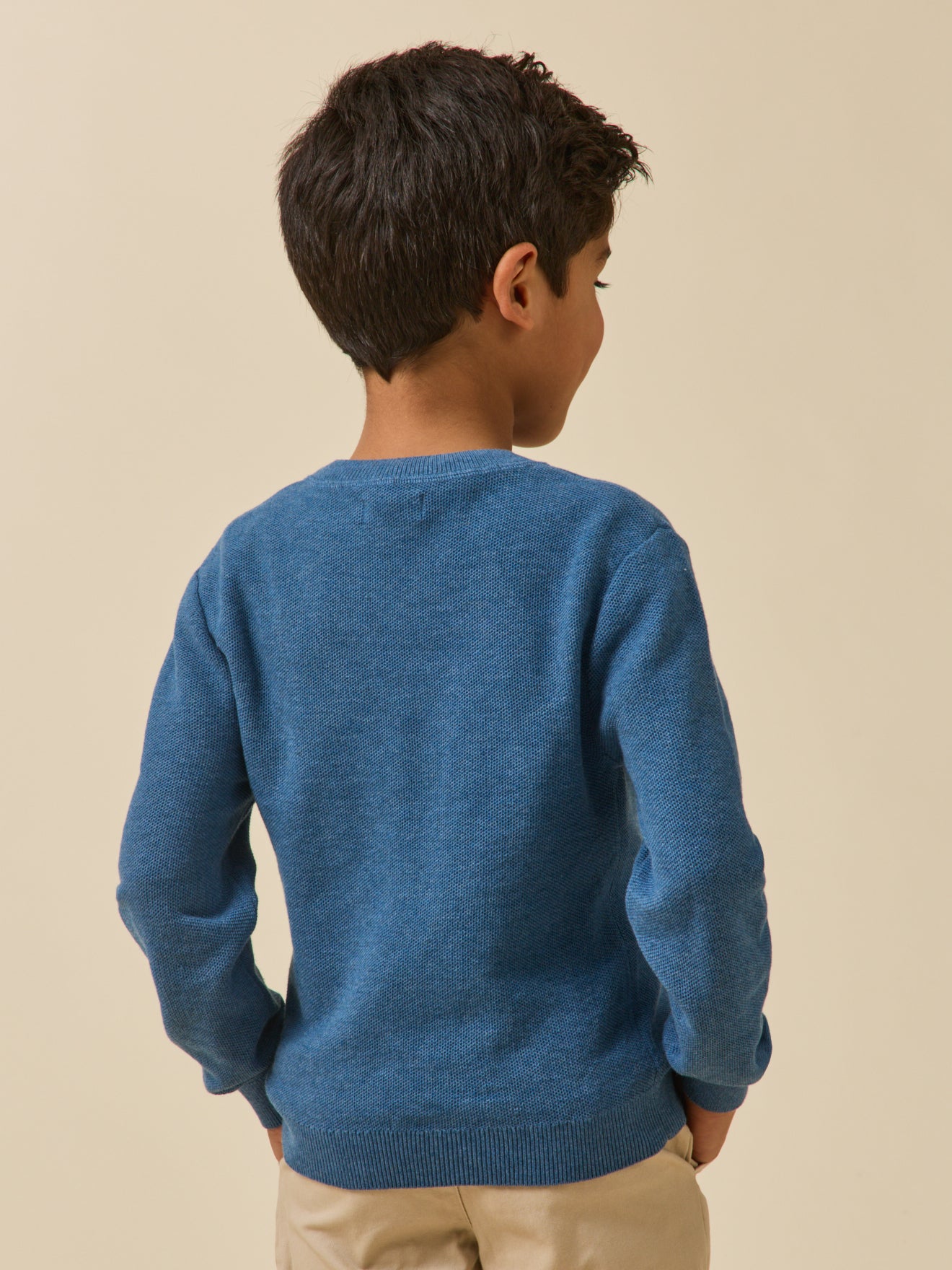 Jungenpullover in Musterstrick