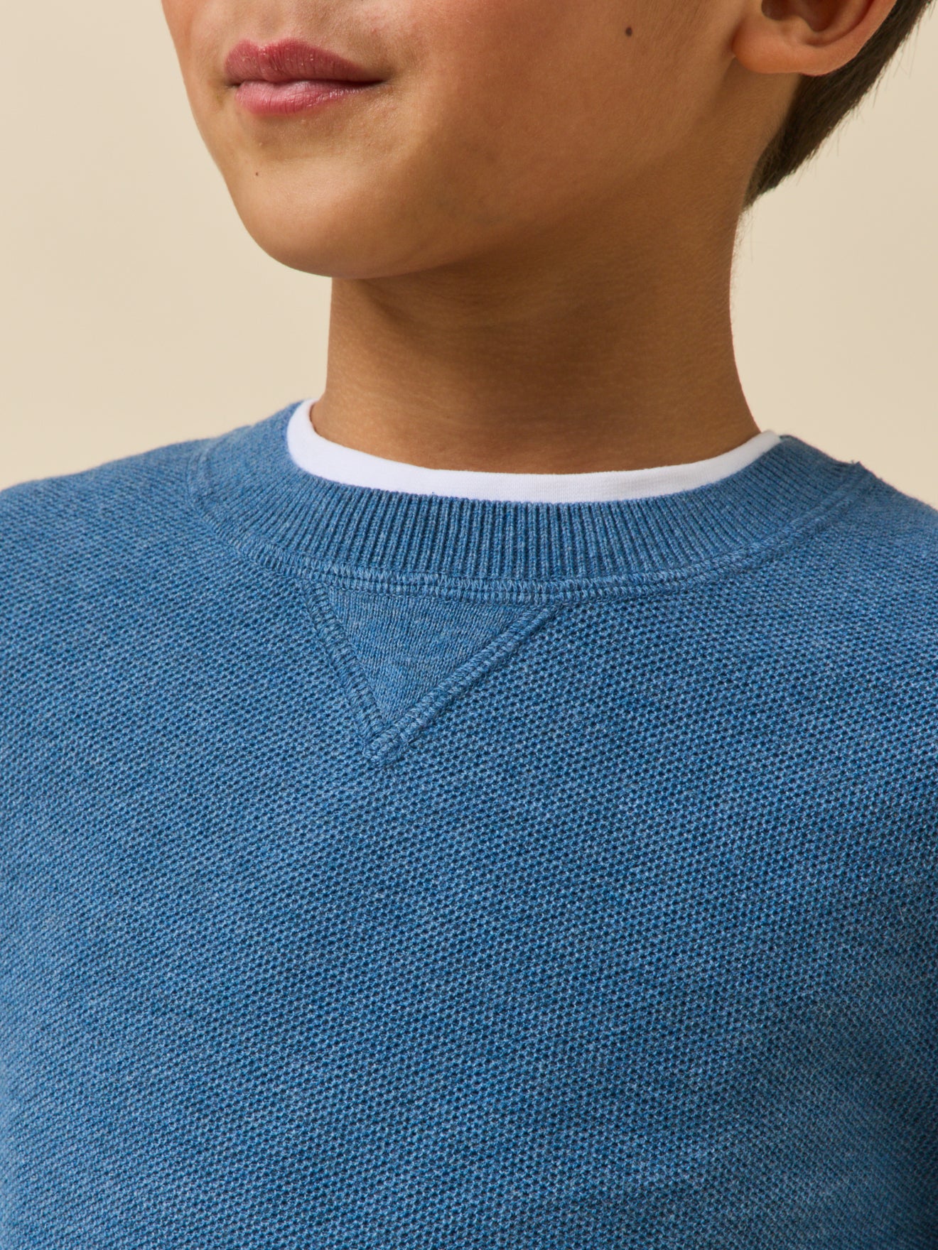 Jungenpullover in Musterstrick