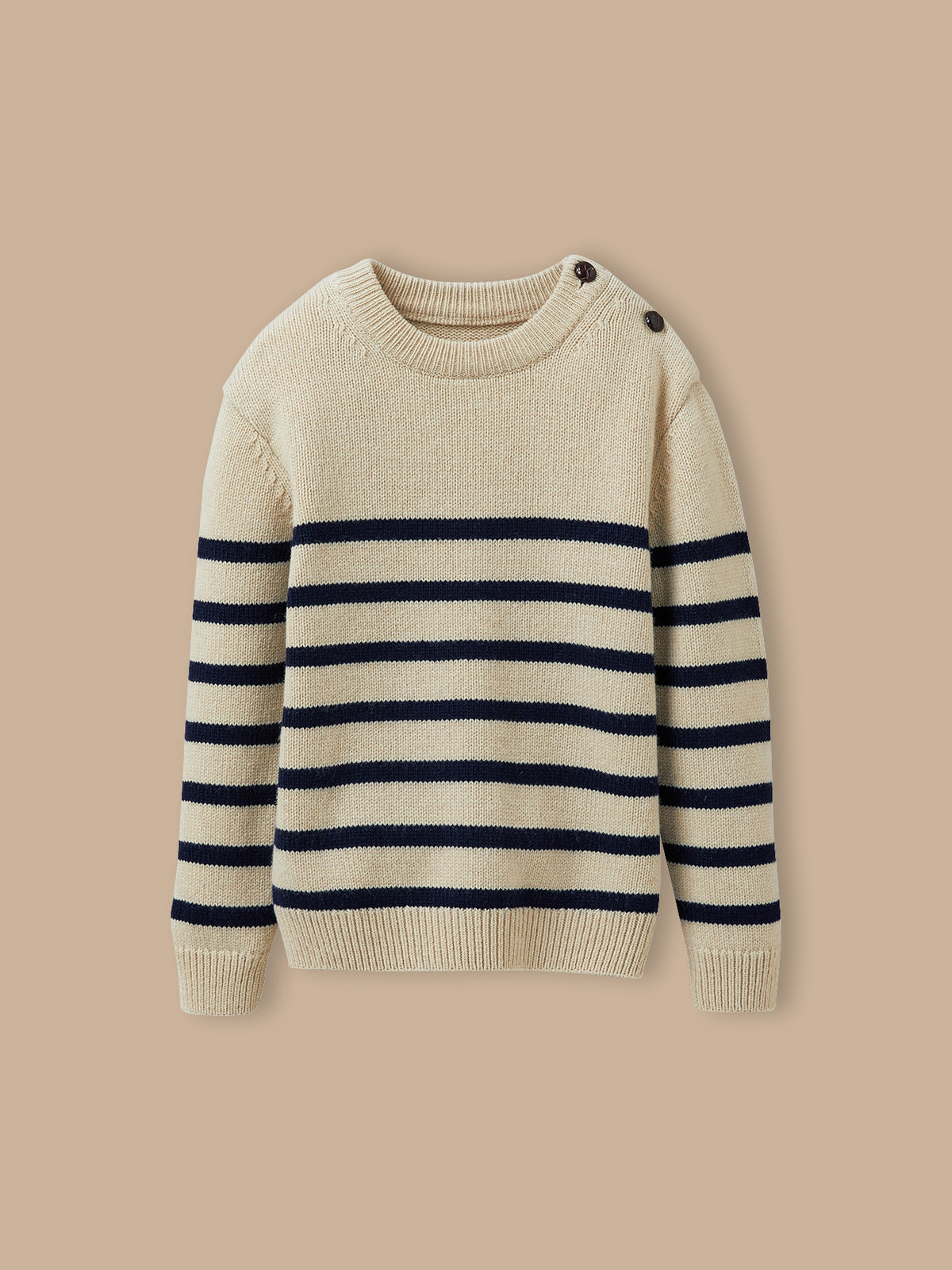 Jungenpullover im Marinelook mit hohem Wollanteil