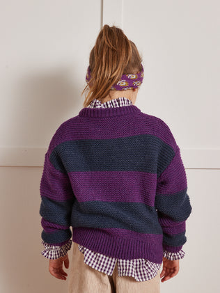 PULL Pull RAYURE VIOLETTE