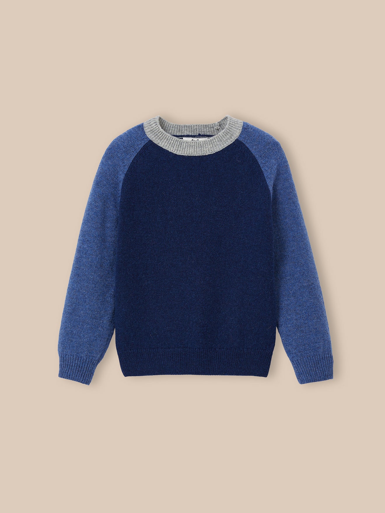 Jungenpullover aus Wolle mit Blockfarben