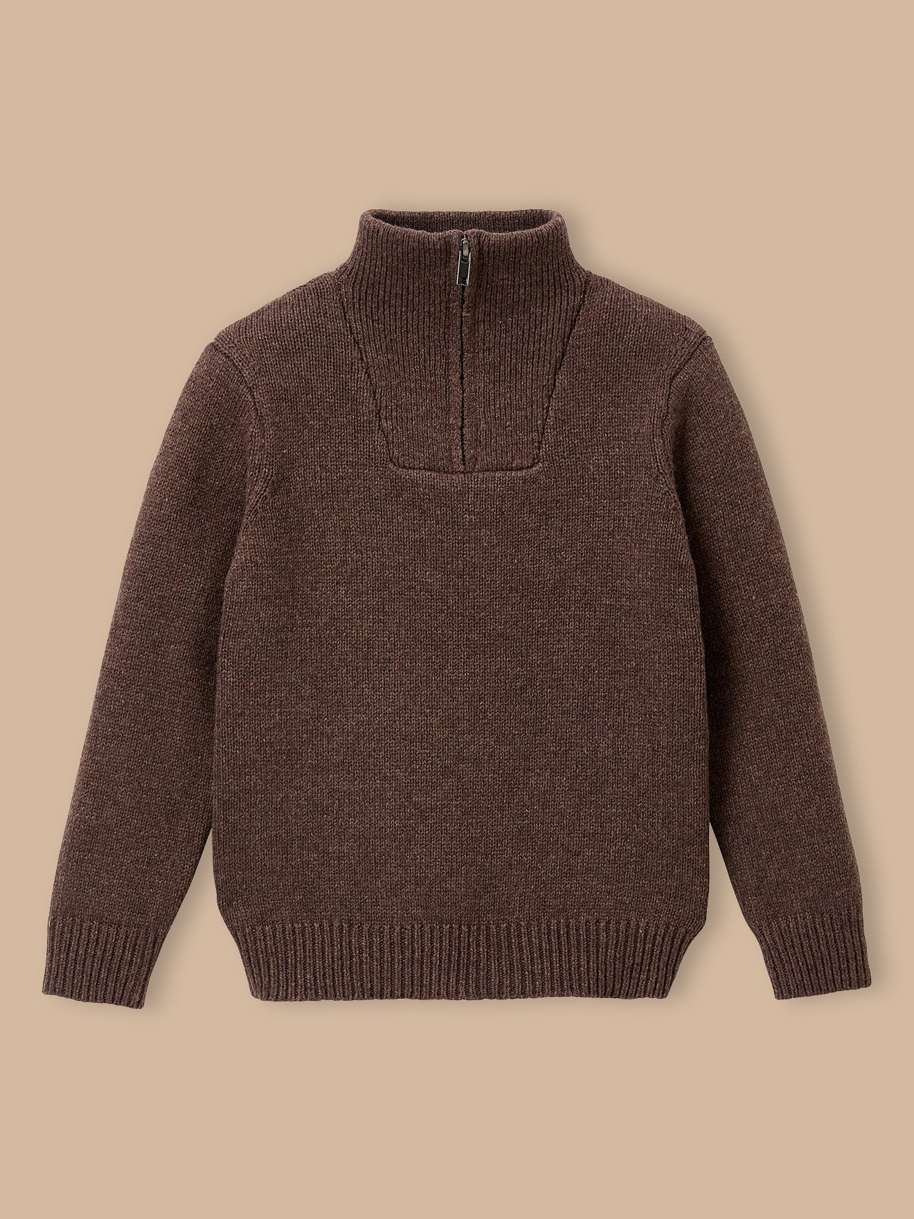 Jungenpullover mit Troyerkragen