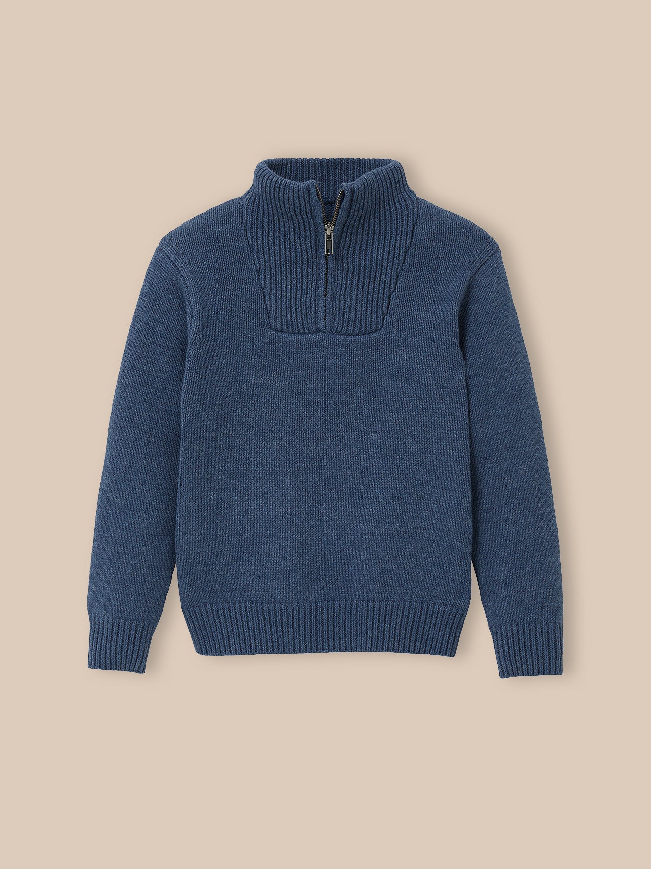 Jungenpullover mit Troyerkragen