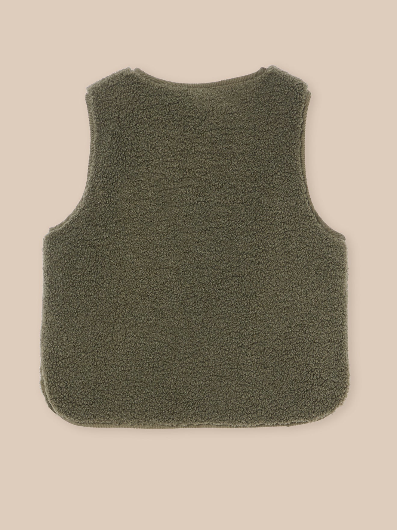 Jungenjacke ohne Ärmel aus Sherpa