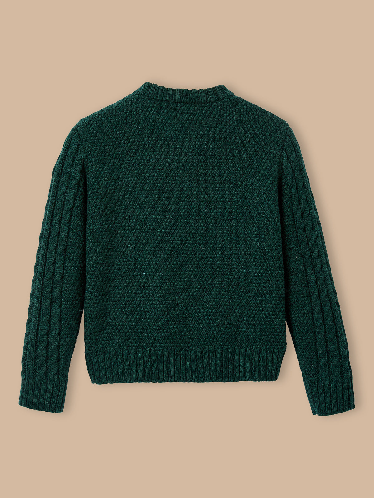 Jungenpullover mit Zopfmuster