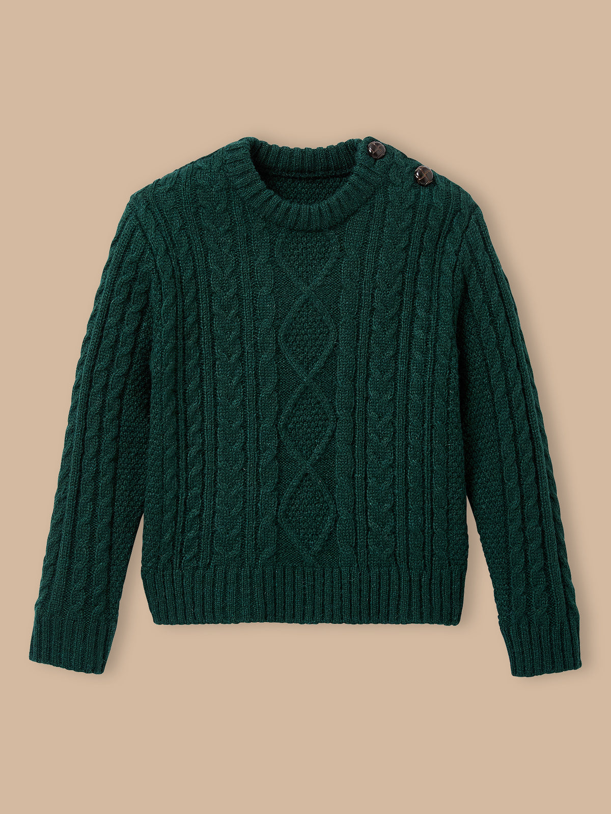 Jungenpullover mit Zopfmuster